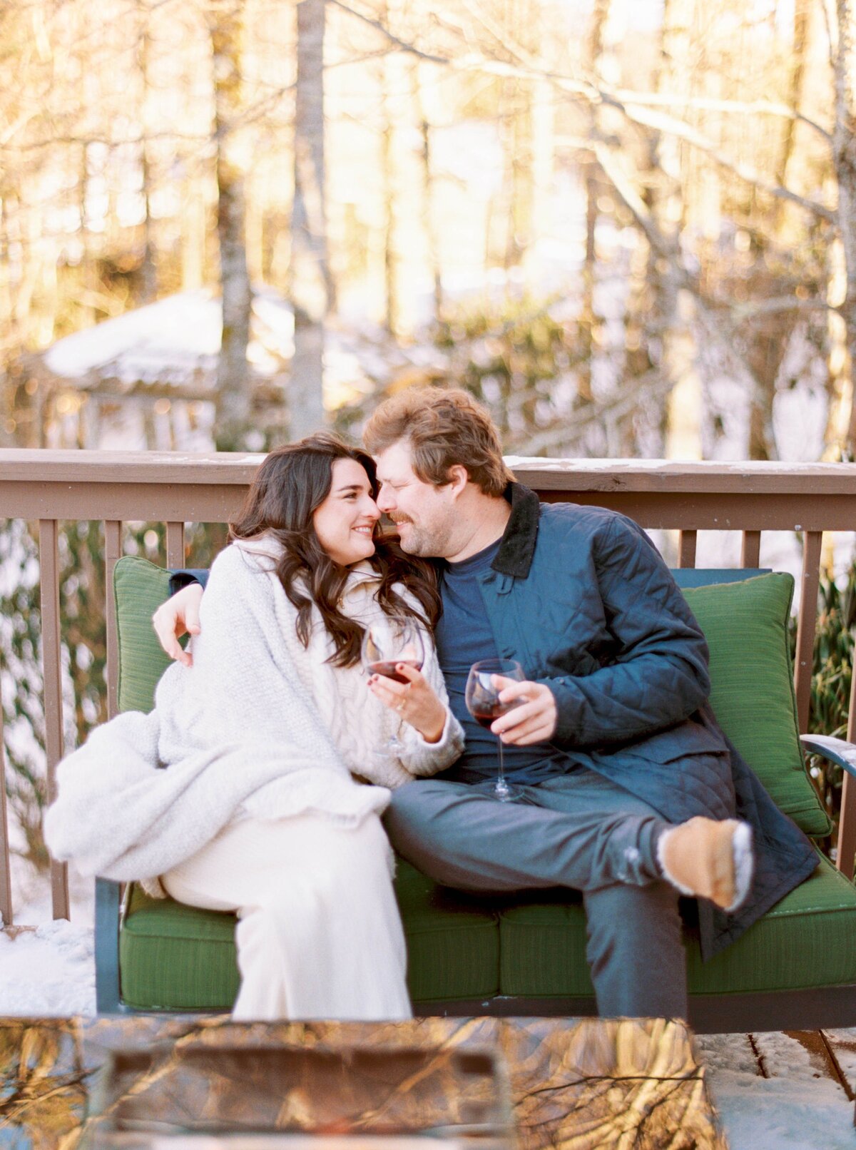 Jamie & Will Blowing Rock NC Winter Engagement Session_0752