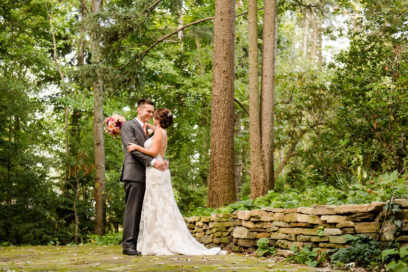 Hyeholde restaurant couple in the woods