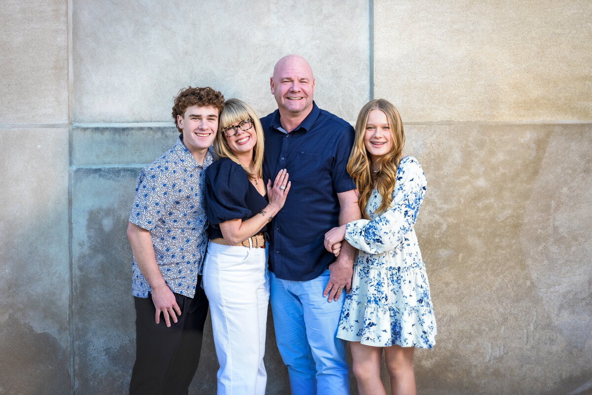 A loving family connection.