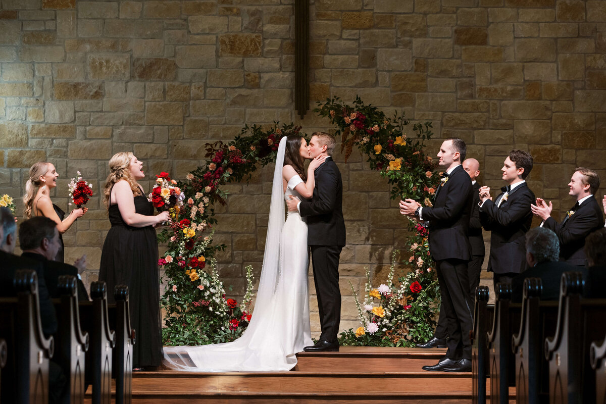 Wedding ceremony at Life Austin Church