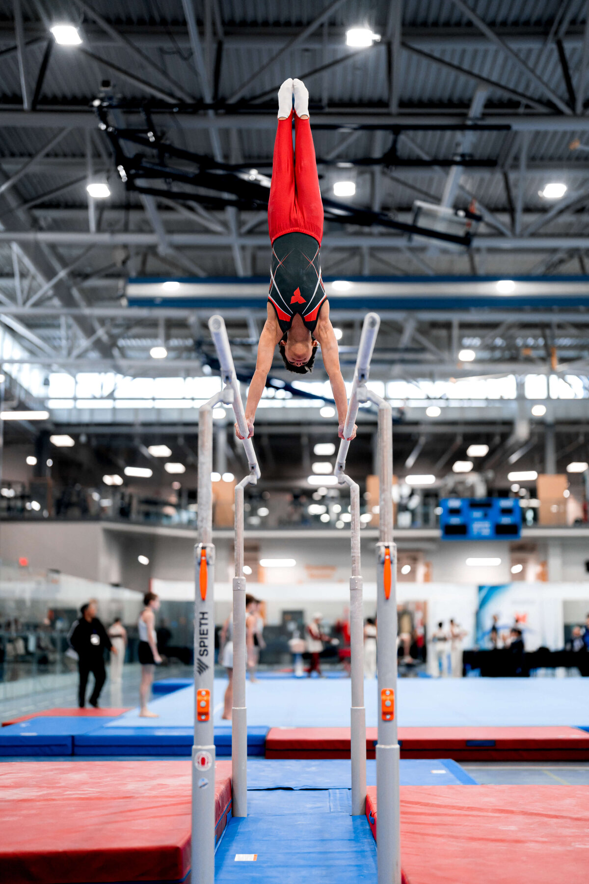 Photo by Luke O'Geil taken at the 2023 inaugural Grizzly Classic men's artistic gymnastics competitionA9_00179
