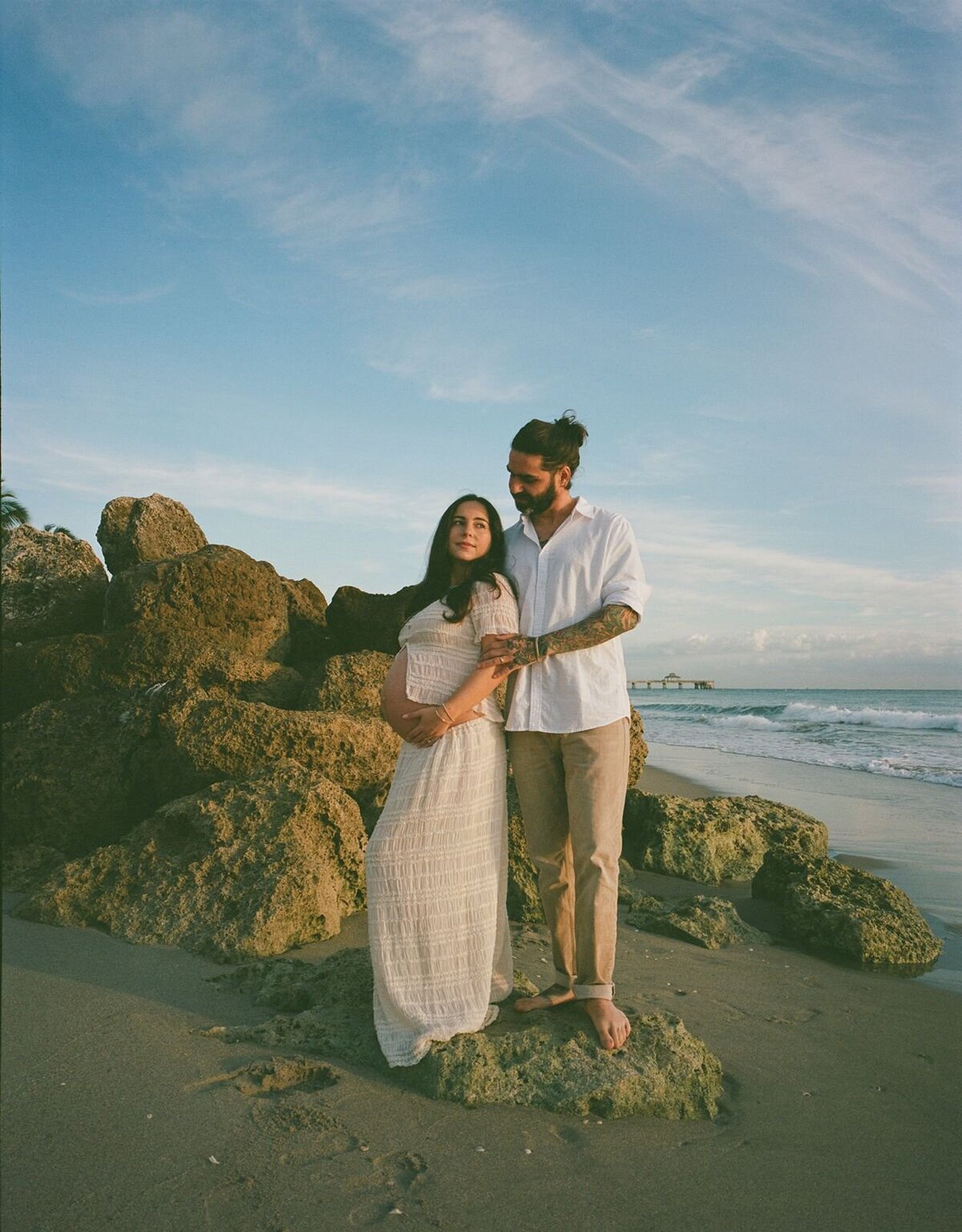 Marissa-Eric-Deerfield-Beach-Maternity-Session-Film-Photography-by-Alexandra-Masihy-1