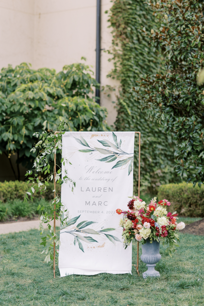 Wedding welcome sign