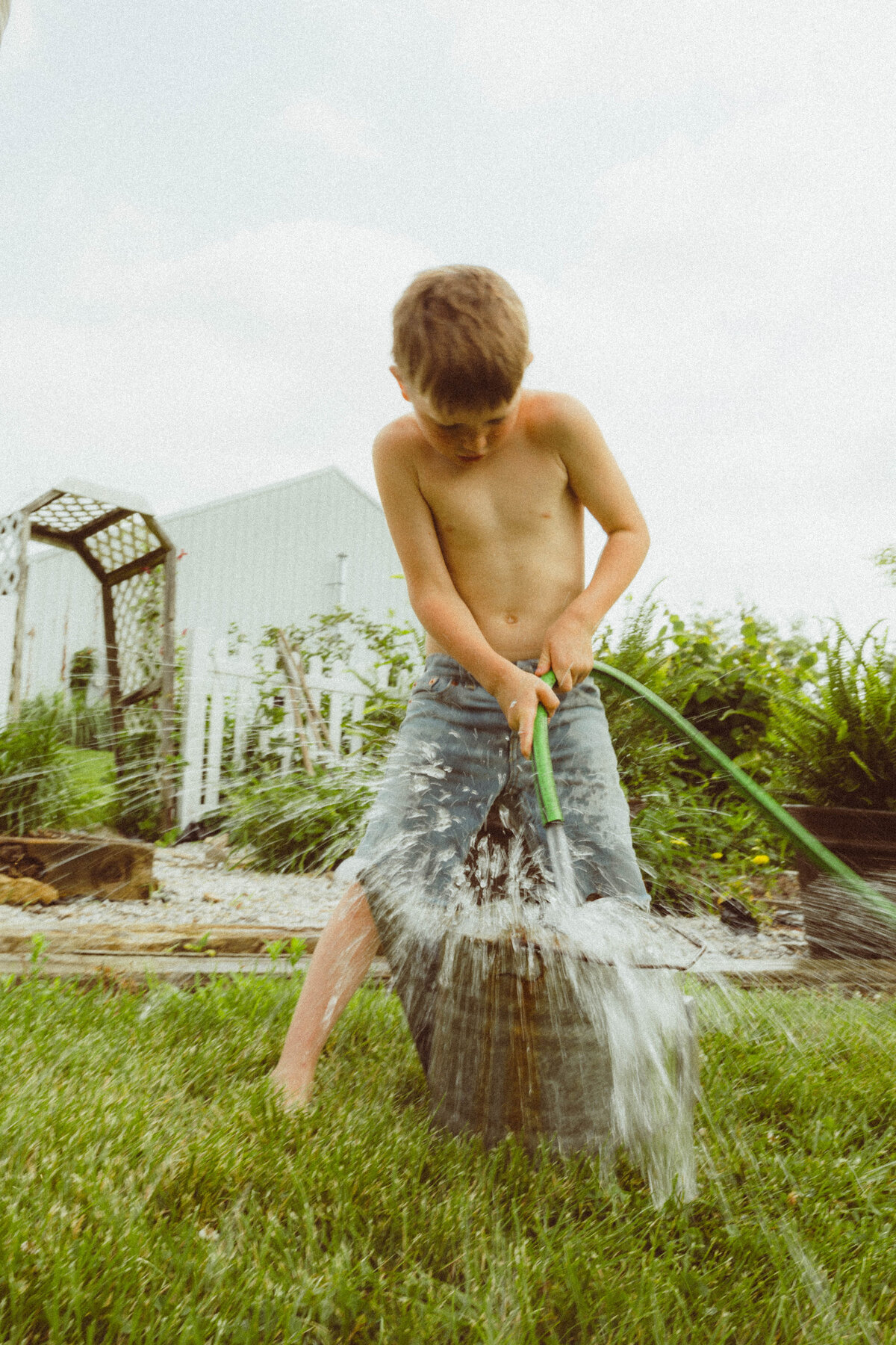 Documentary Family Photography Columbia MO - Gardening and Playful Moments-240524-0044