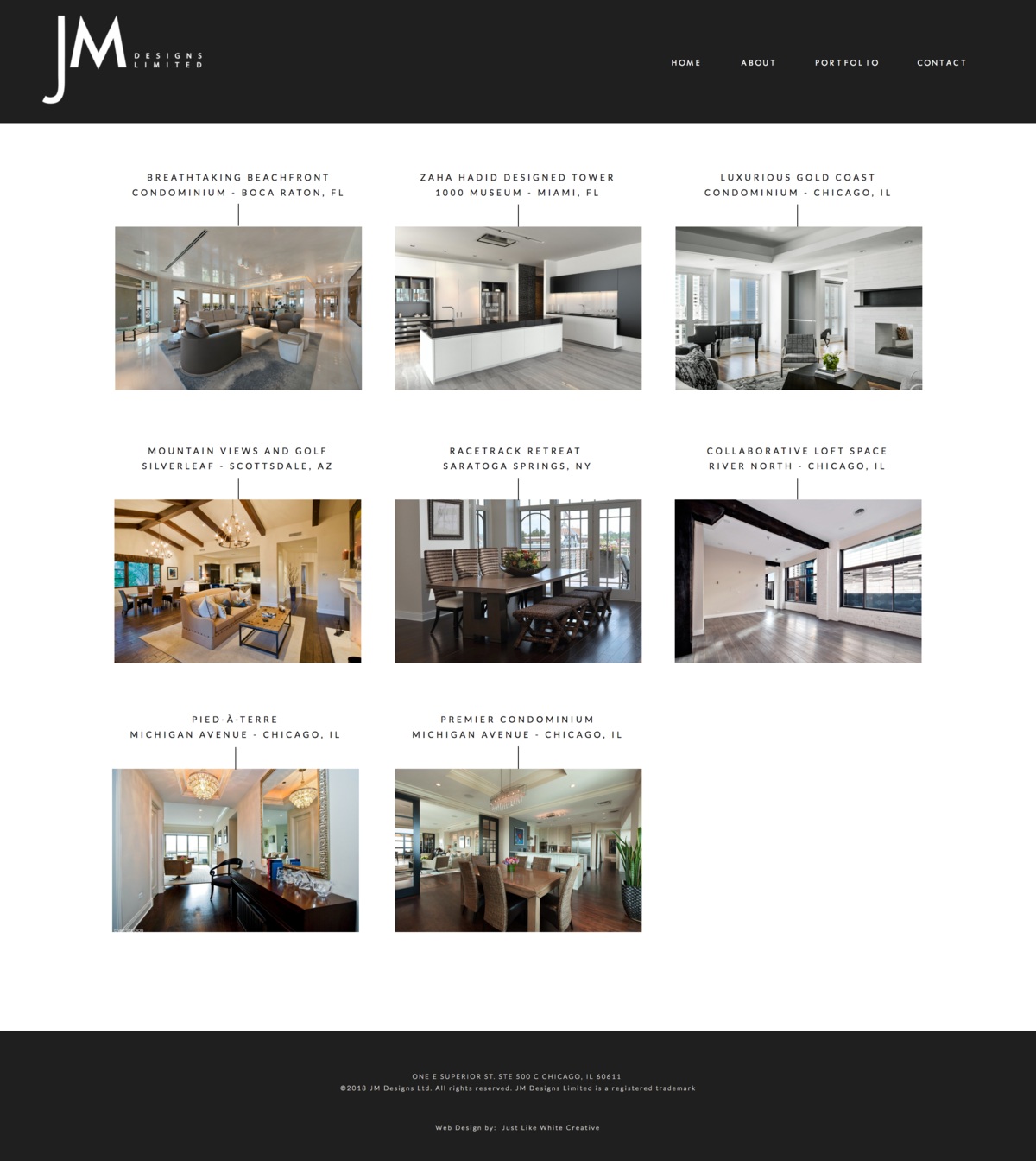 Interior designer website by Tribble Design Co.