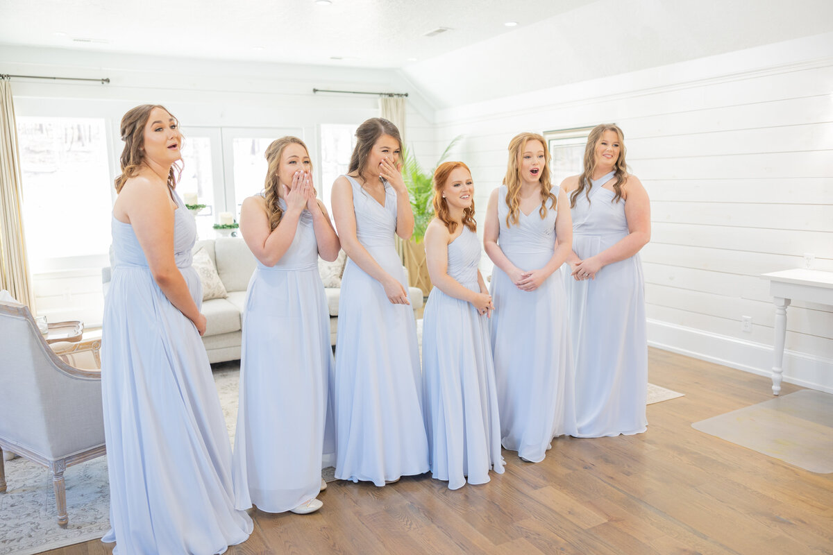 Addison & Blayze First Look with Bridesmaids 0014