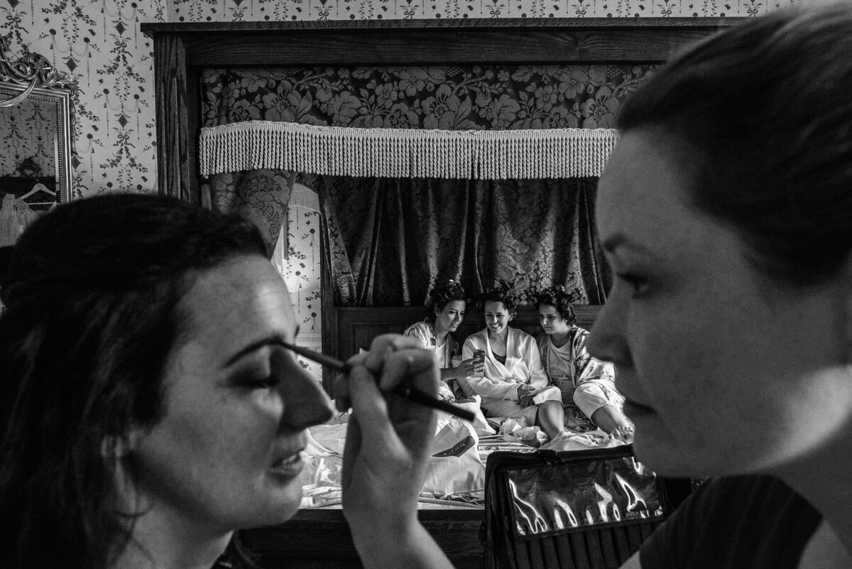 31 bridesmaids-getting-wedding-make-up-durrow