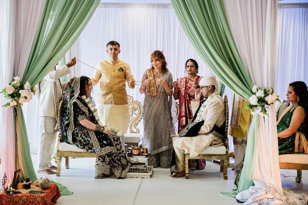 Indian-American wedding, mandap ceremony, cultural wedding traditions, NJ Indian wedding photographer, South Asian wedding photo