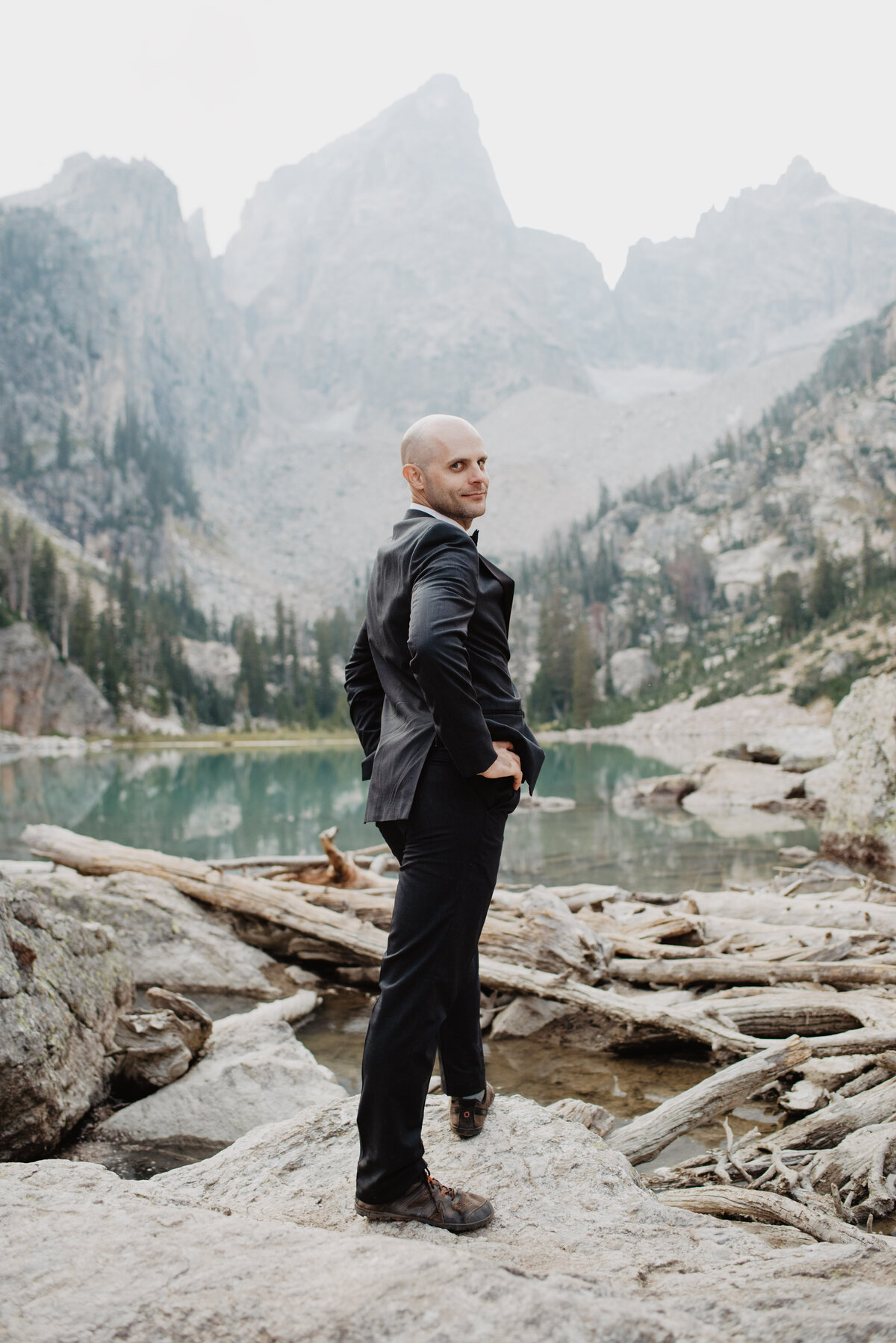 wyoming-elopement-delta-lake-elopement-picture-groom-pose