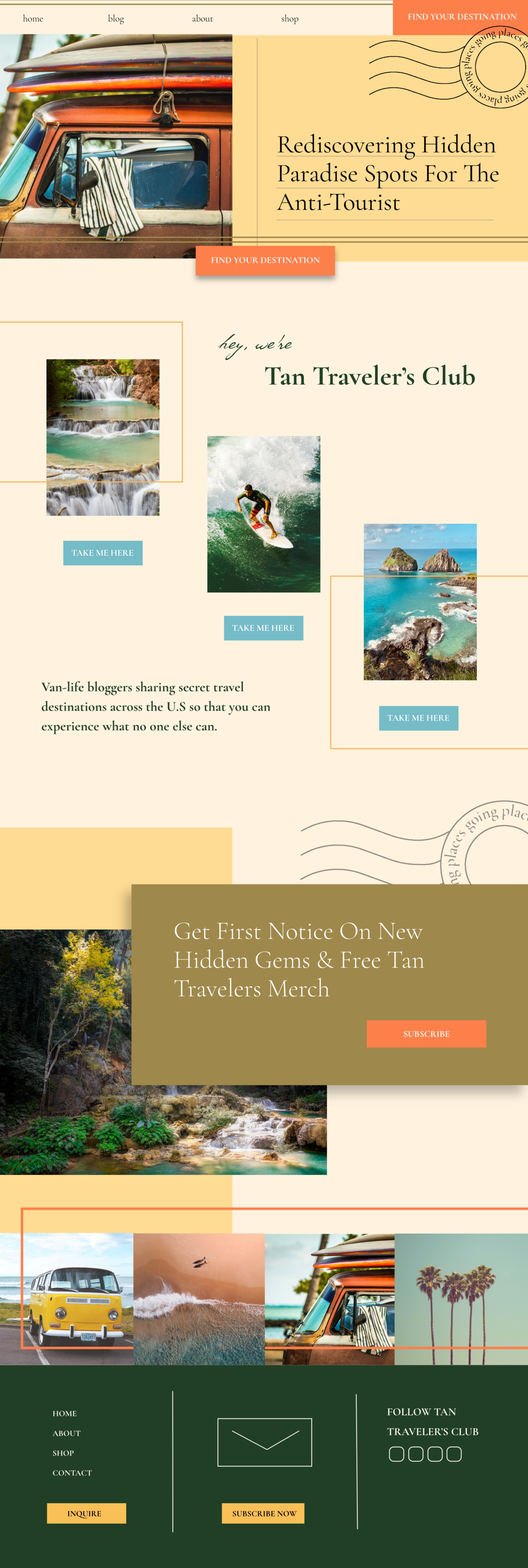 homepage website design