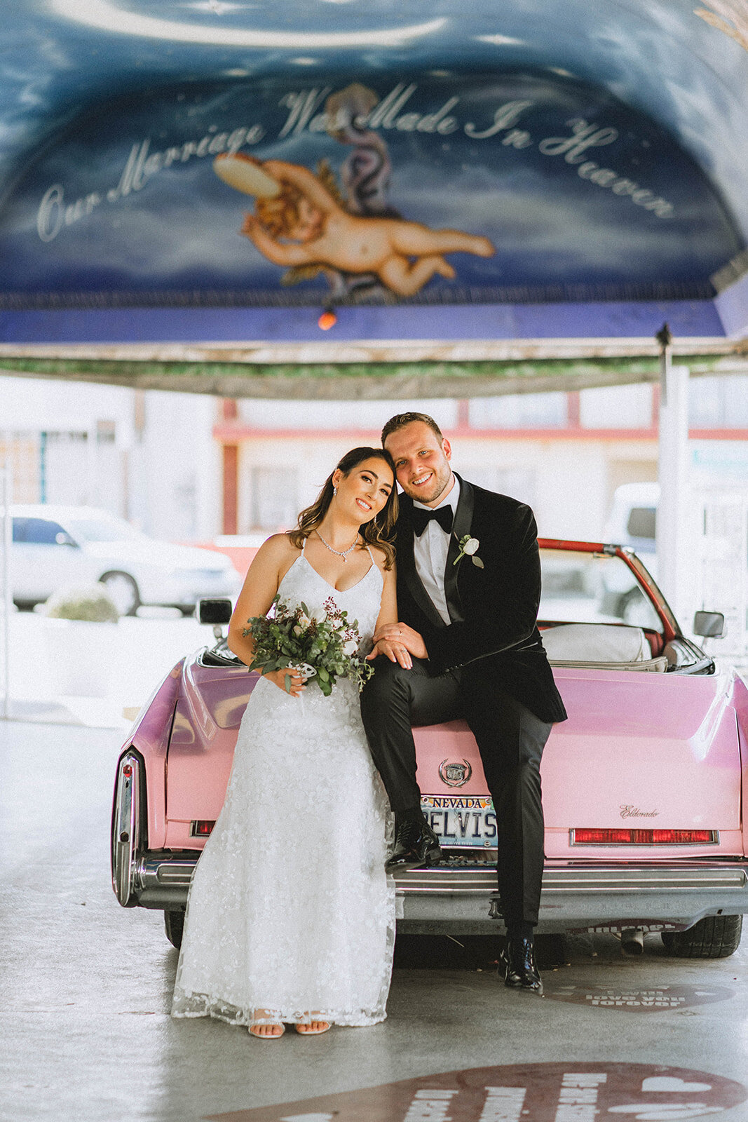 A Little White Chapel Wedding Downtown Las Vegas Elopement Photography Packages Pink Cadilliac-0147