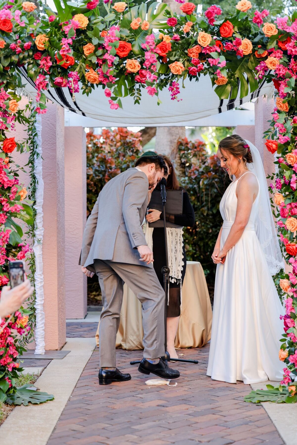 18 - Vinoy Hotel Wedding Tea Garden Jewish Ceremony - Tampa Bay Wedding Planner