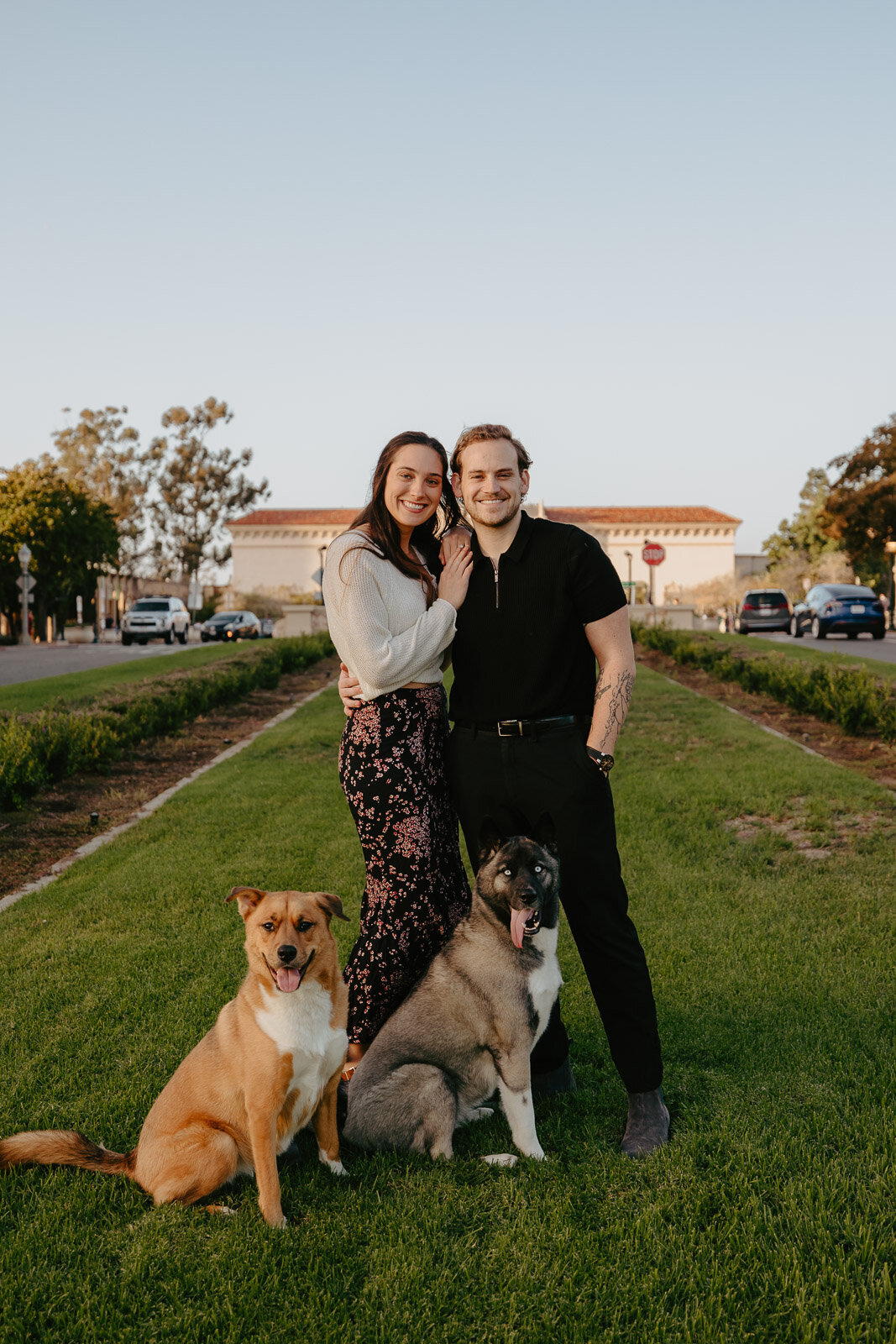 Lexx-Creative-Balboa-Park-With-Dogs-Engagement-2