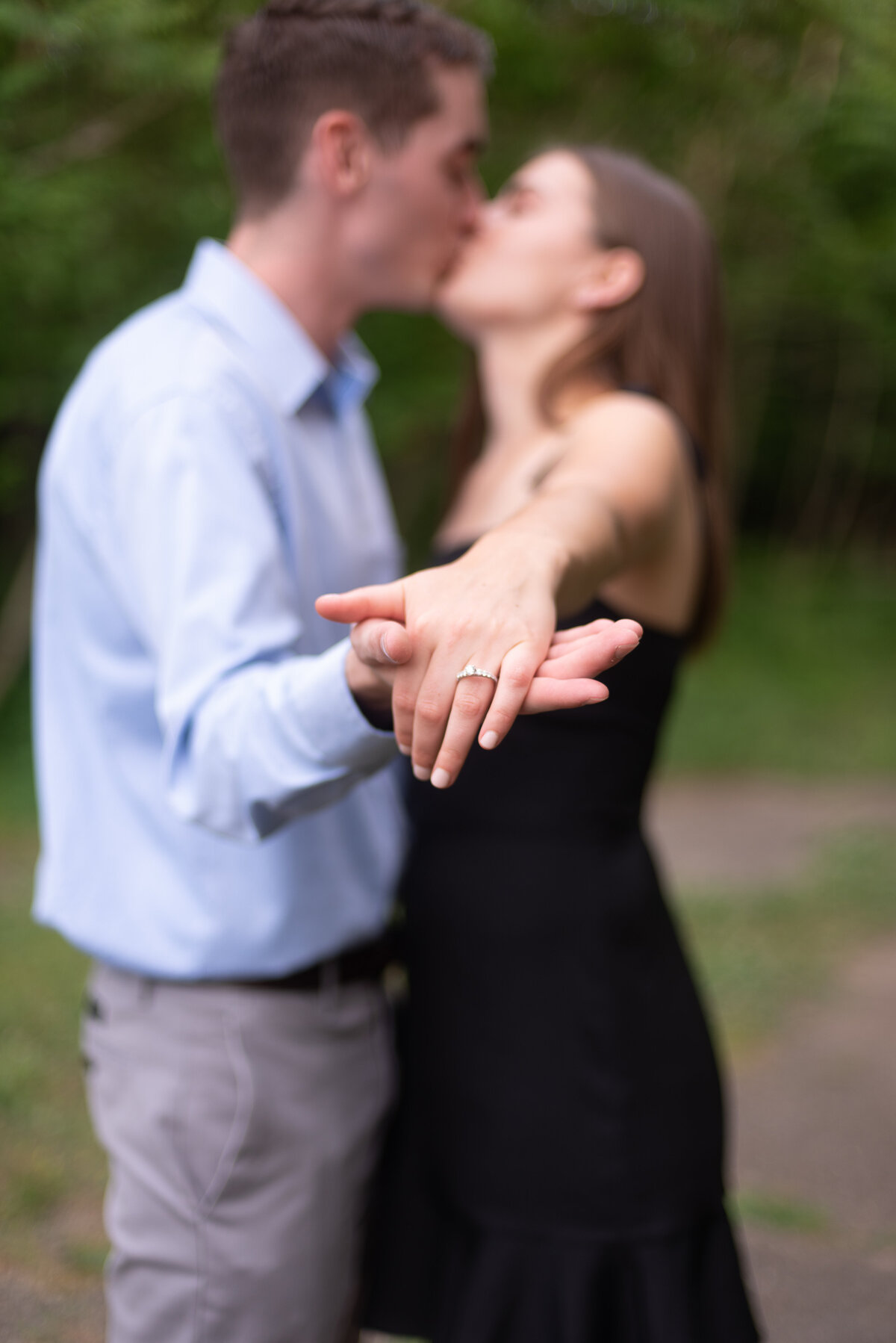 Surprise Proposal at  Park by Michelle Lynn Photography