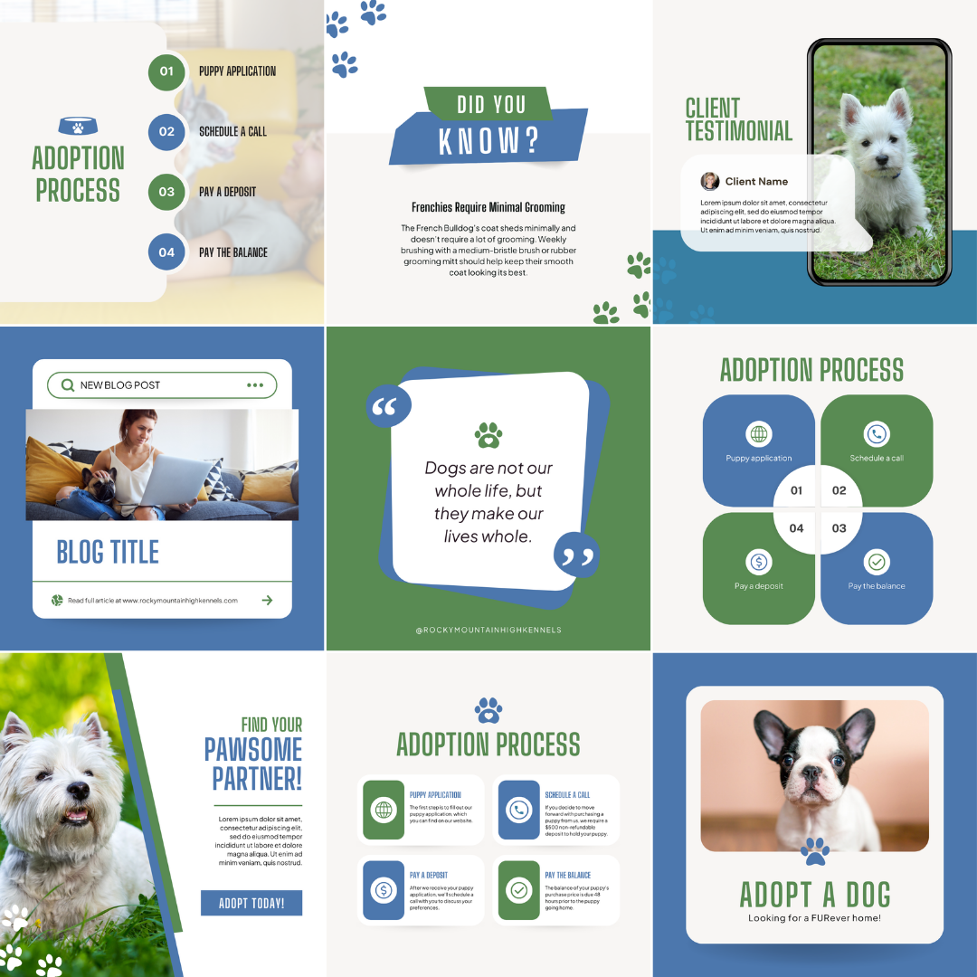 Social Media Templates - Rocky Mountain High Kennels