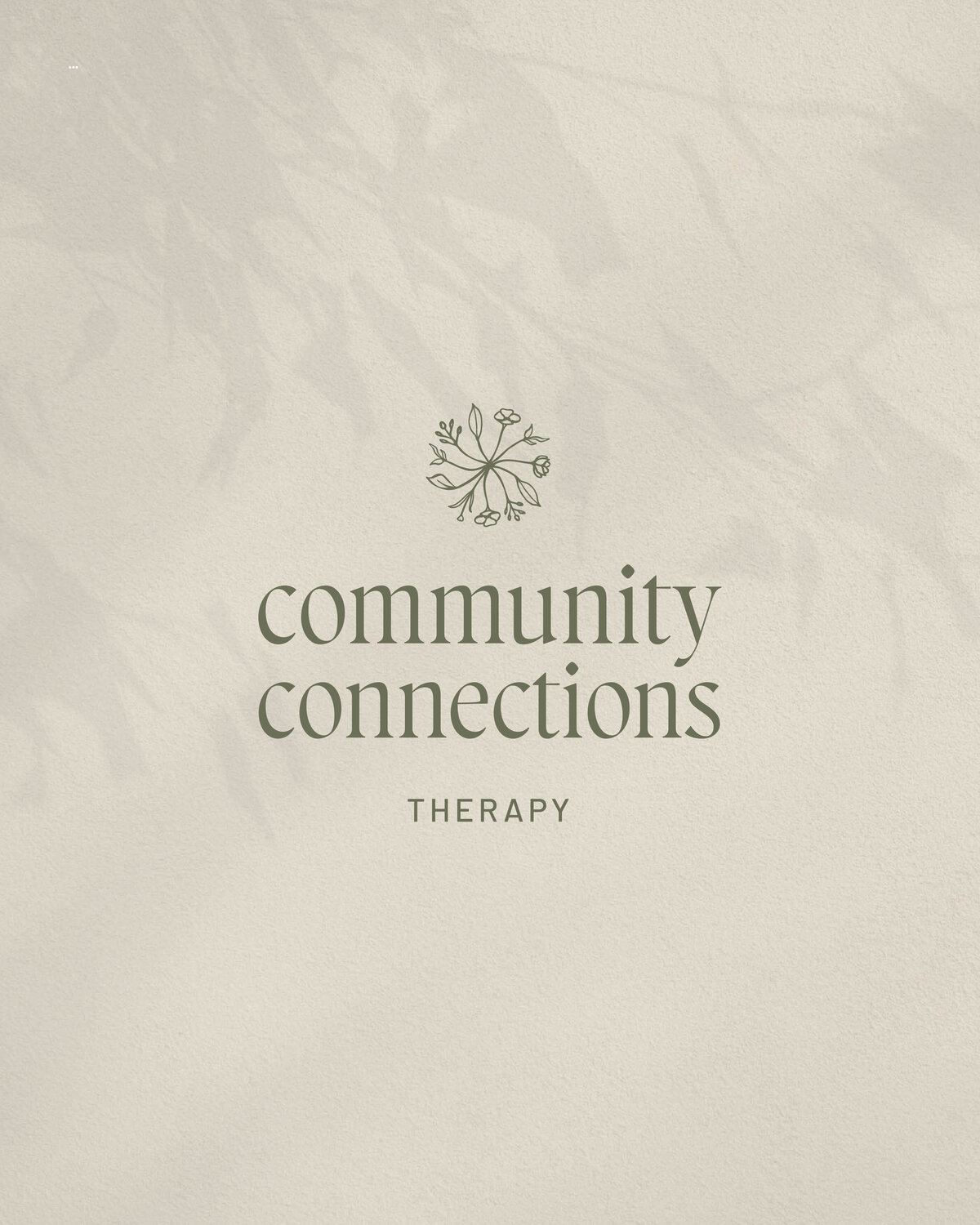 Community Connections Therapy brand design