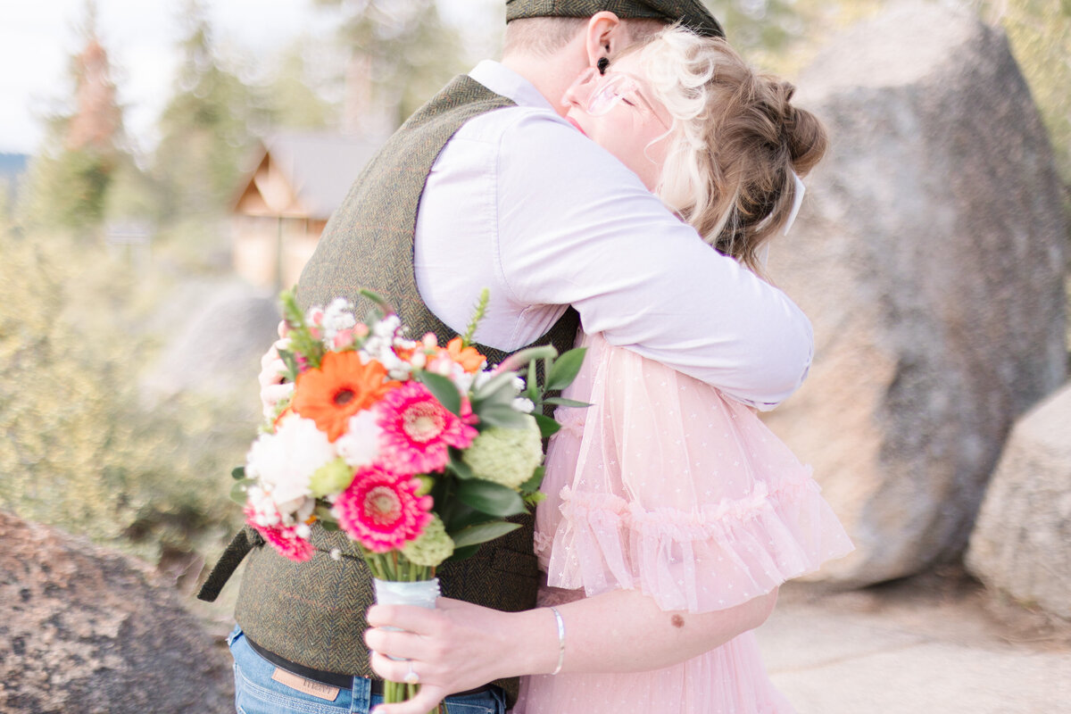 Lake Tahoe Mountaintop Elopement - 3