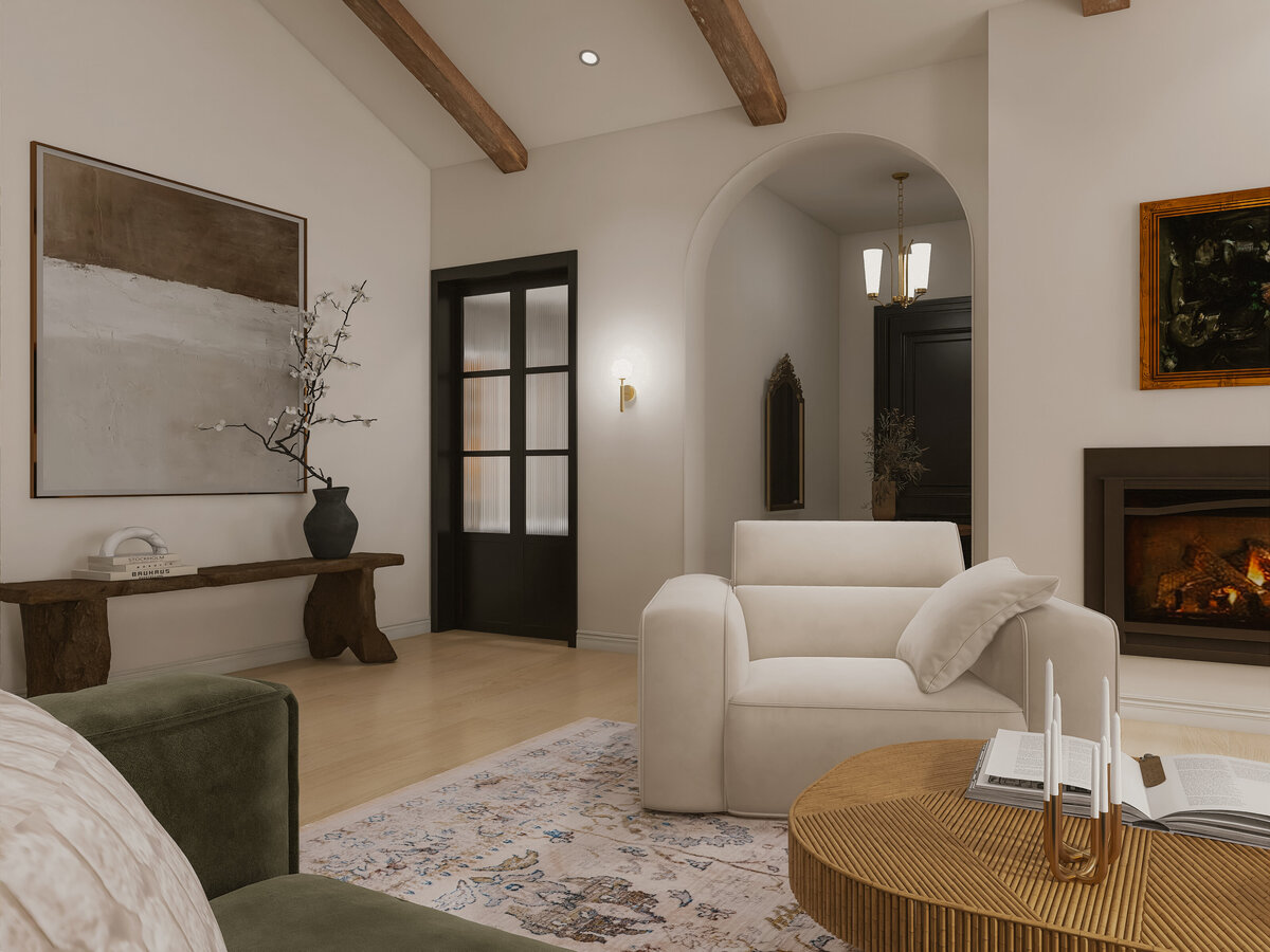 Rustic Gabled Roof 2-Bedroom Design_Living Room-34