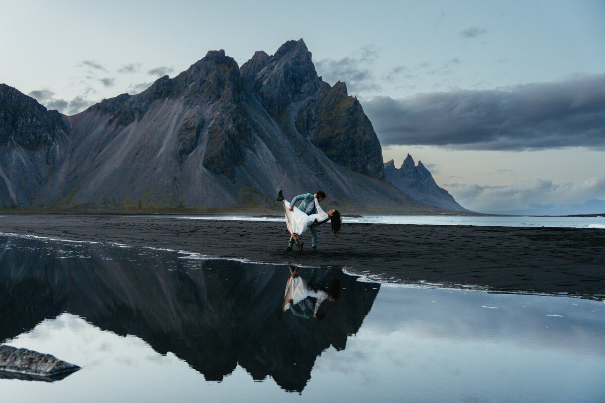 Stokksnes Beach Iceland Elopement