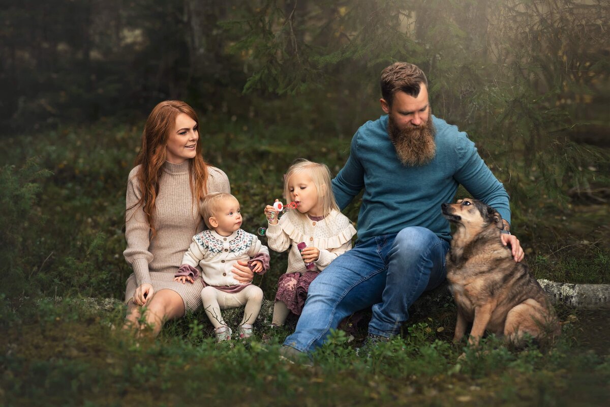 familjefoto-skogen