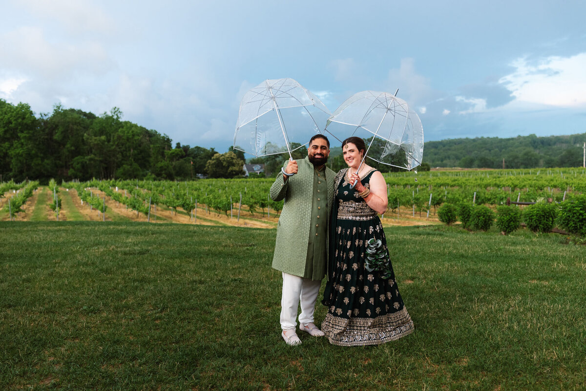 Caity+Karan Patel One Year Vow Renewal, Wedding, Brook Hollow Winery, Columbia NJ, Nichole Tippin Photography-74