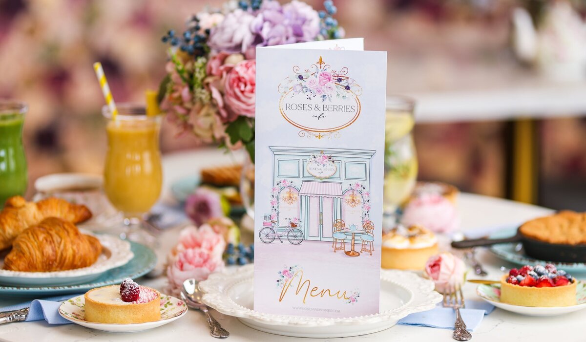 brand design for a pastel coffee shop30
