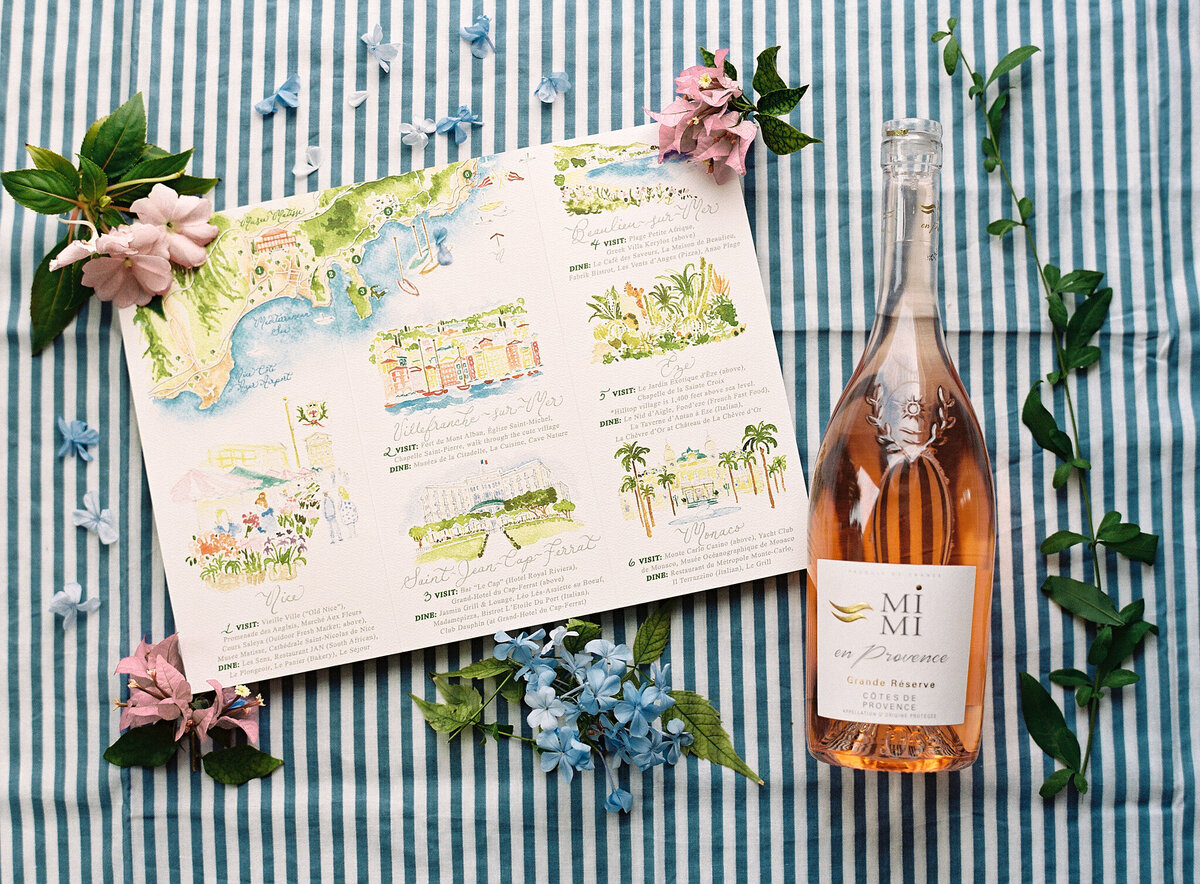 EDW-French Riviera wedding stationery