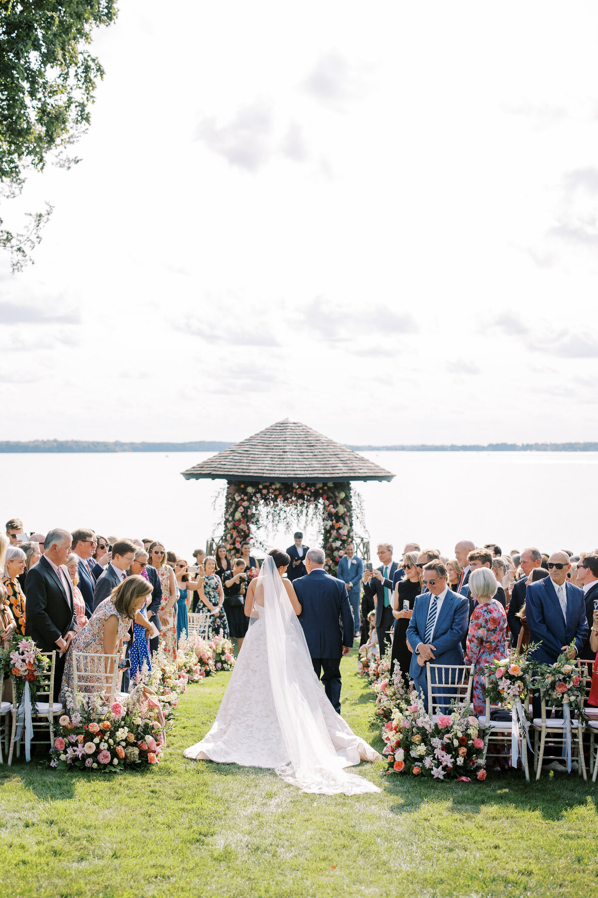 Ceremony on lake minnetonka
