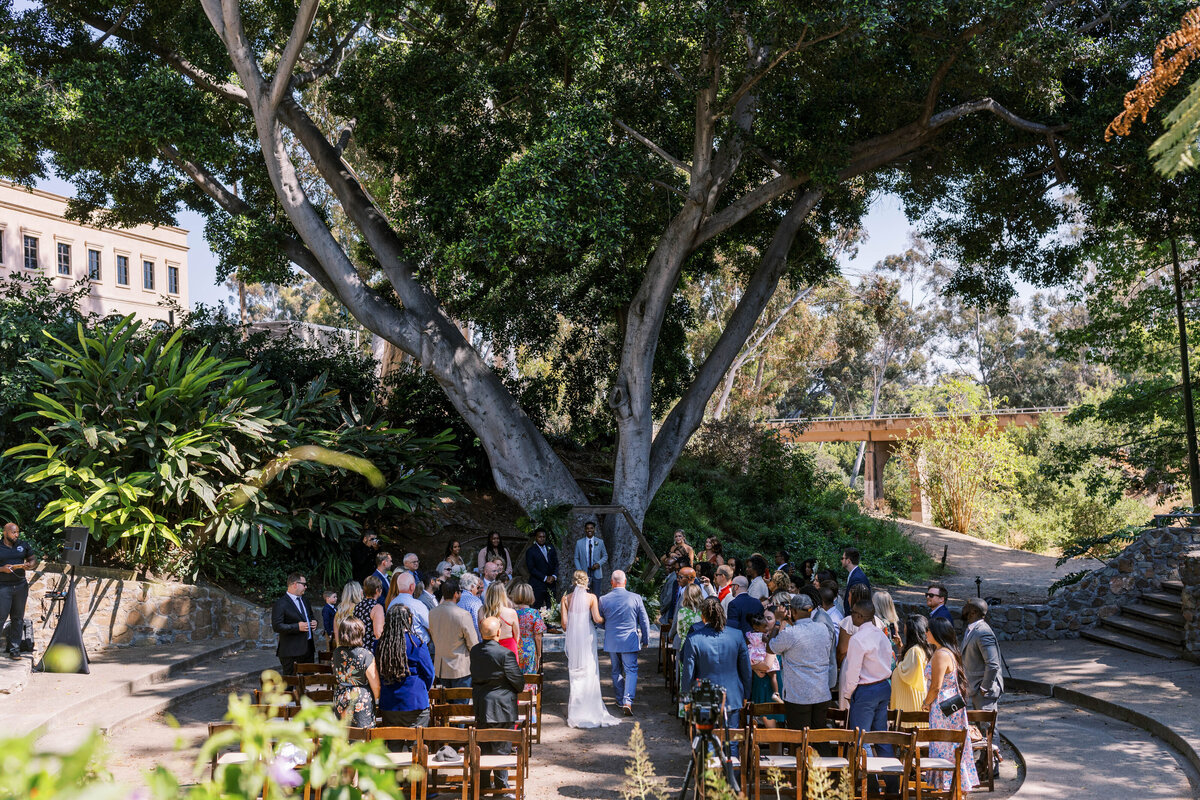 Full Service wedding planner plans ceremony in Balboa Park, Zorro Gardens