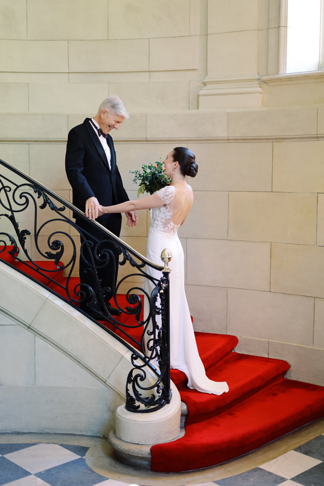 Stylish wedding photography portraits at the European DC Wedding Venue, the Meridian House.