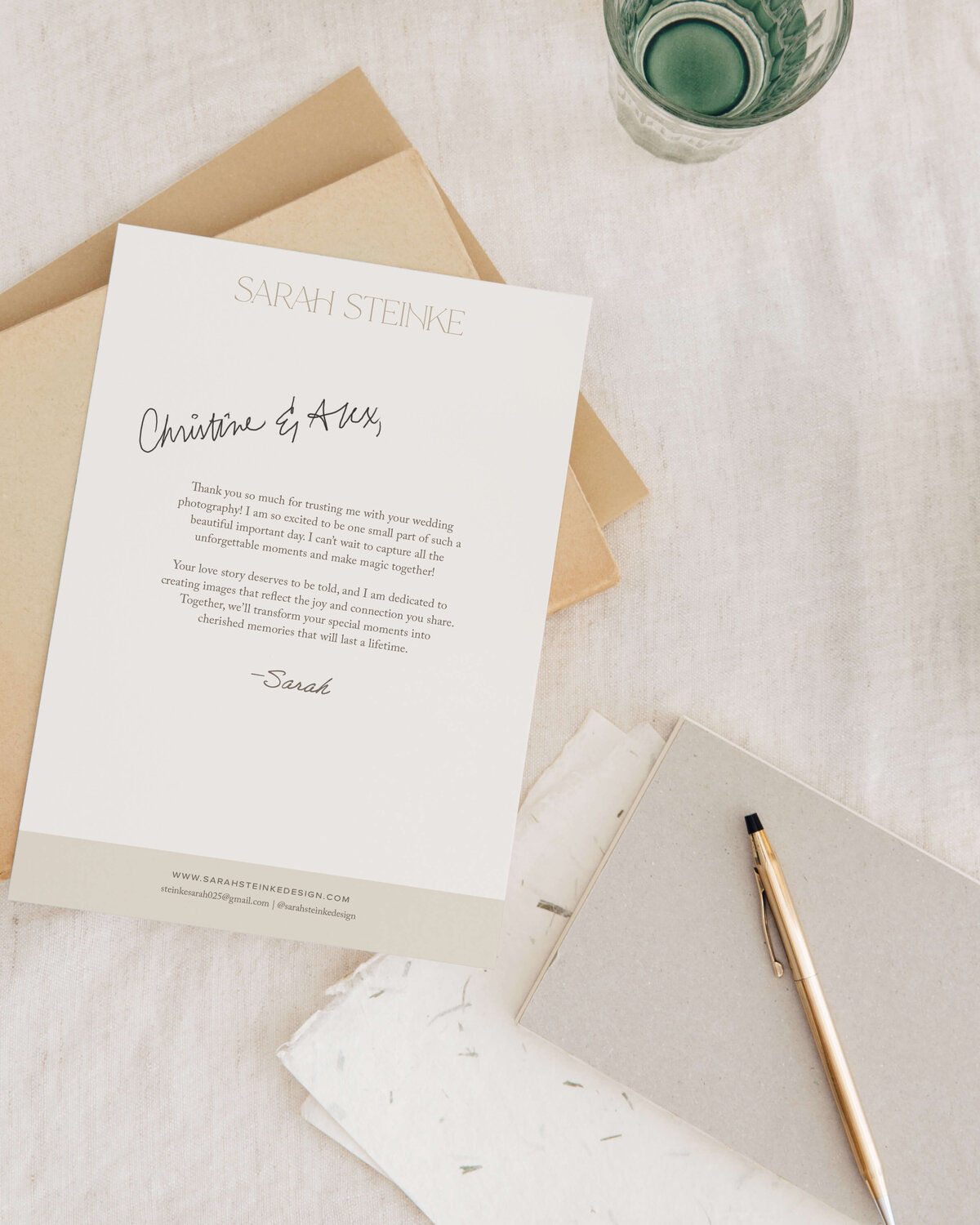 photography stationery design for whimsy brand