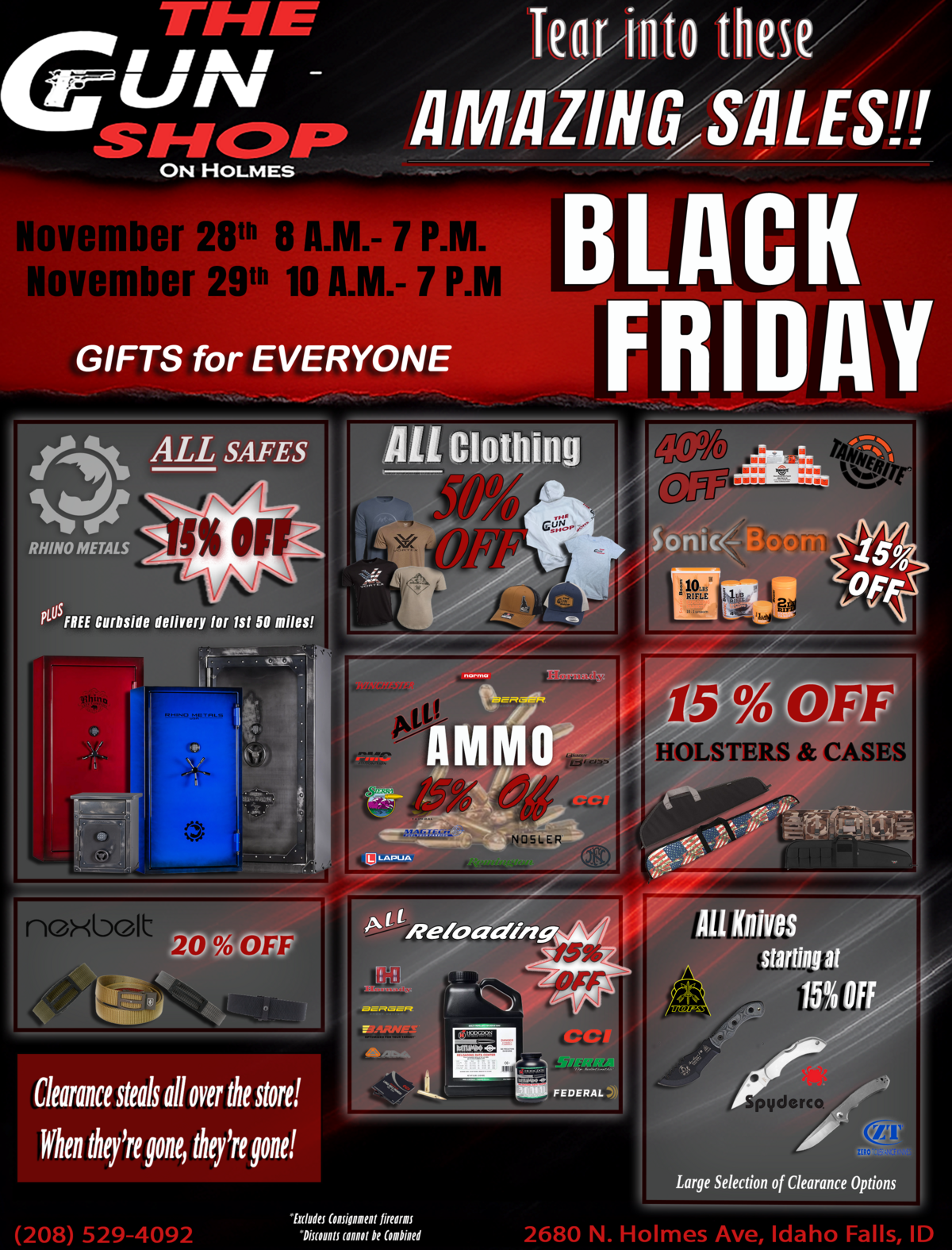 The Gun Shop Idaho Falls black Friday accessories