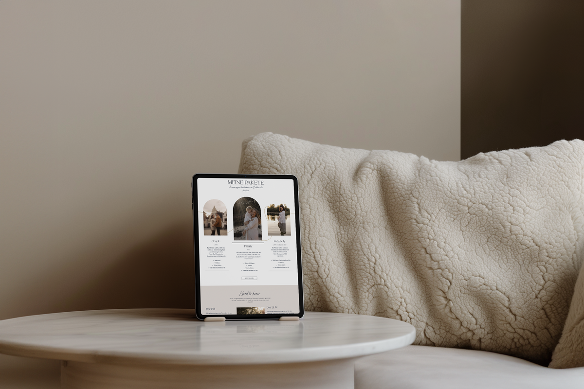 Showit Web Design for photographer_Marie_1