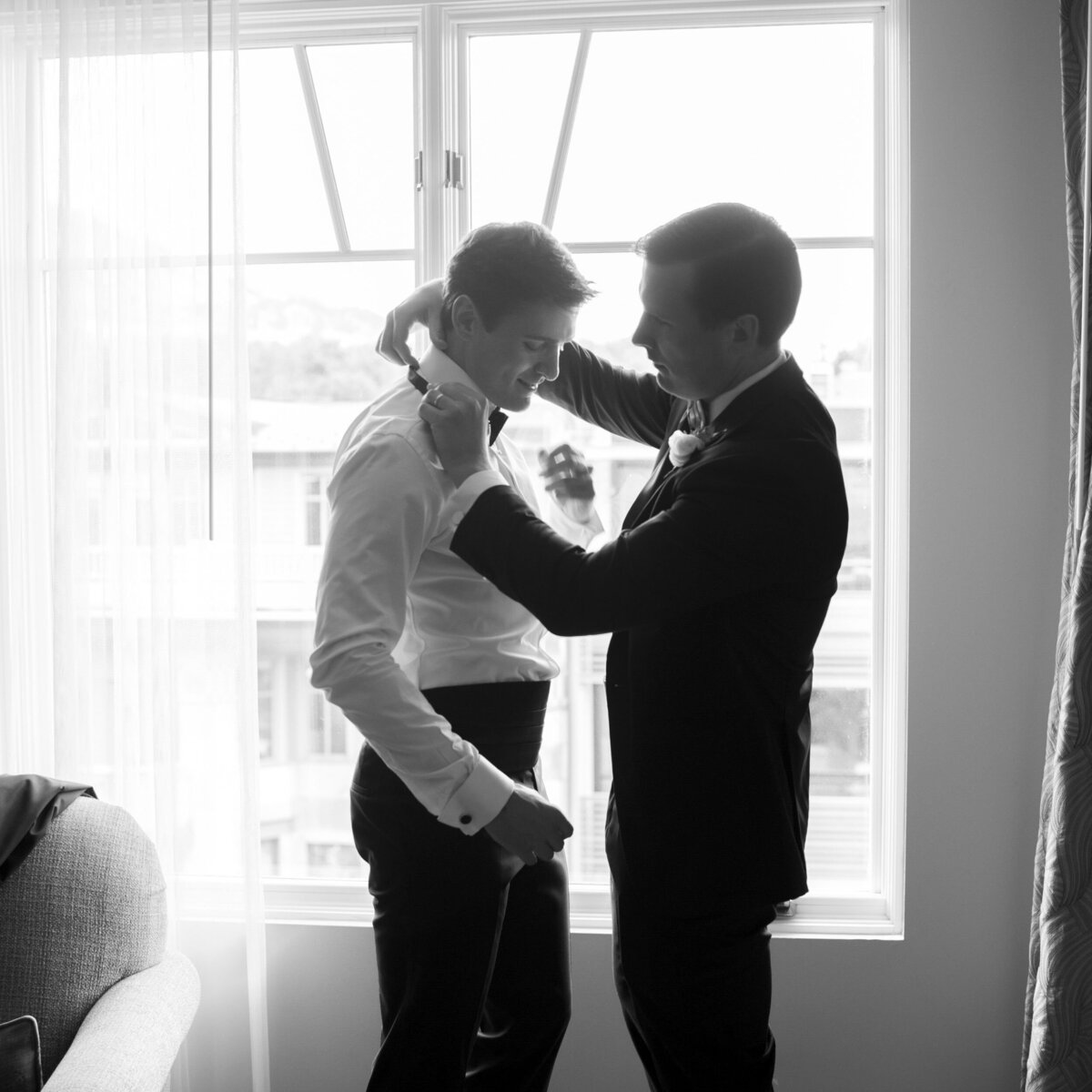 Colorado Groom Getting Ready