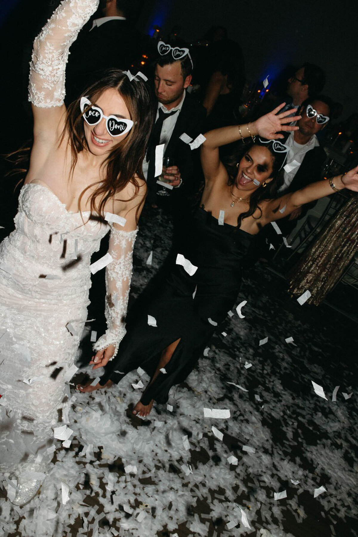 Cheering at wedding reception taken by photographer in orlando fl