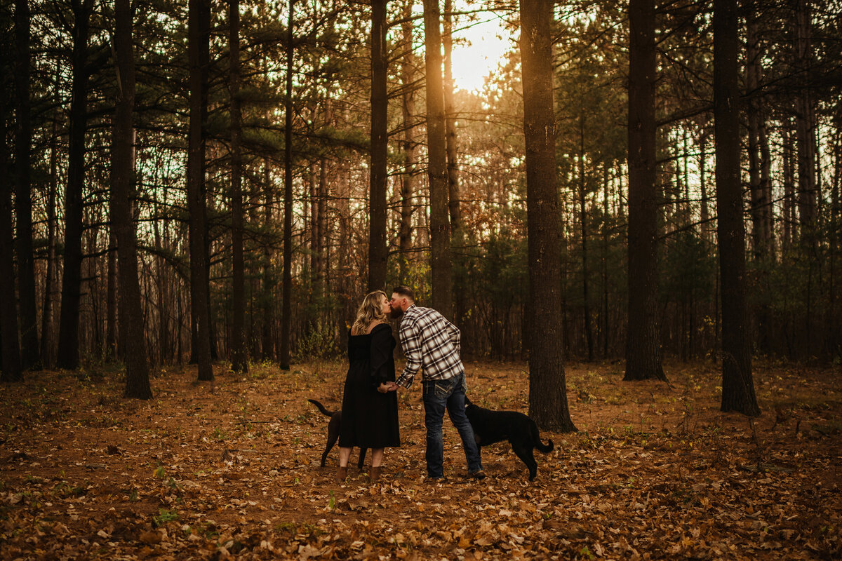 dog engagement session