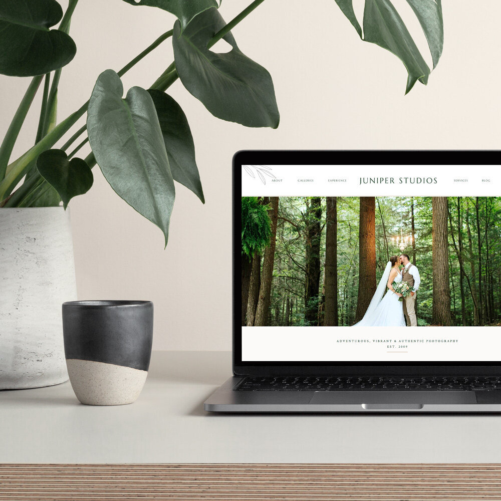 wedding photographer website design