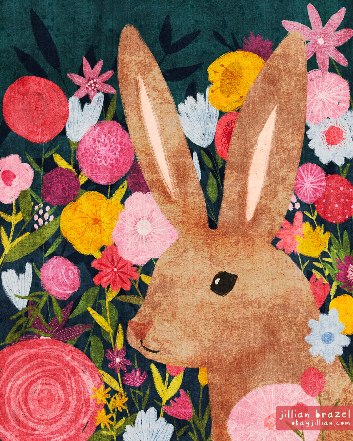 rabbit-flowers-folk