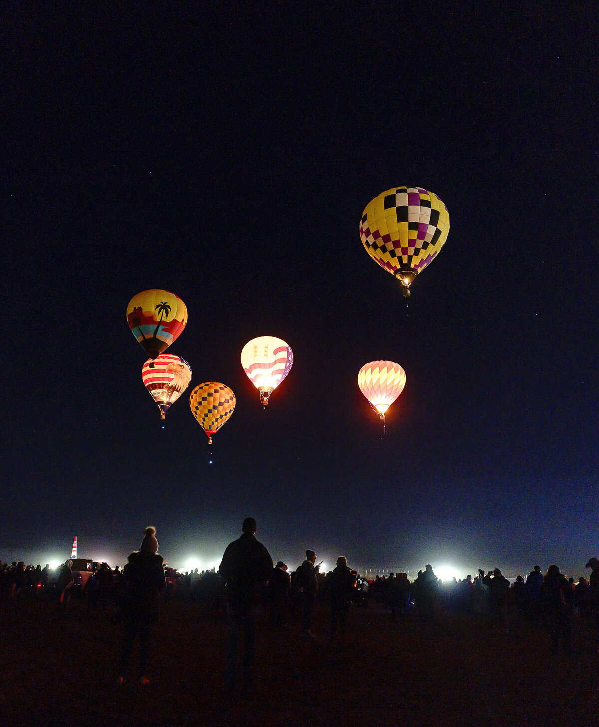 Night Photography at Balloon Fiesta in New Mexico albuquerque balloon festival_By Stephanie Vermillion