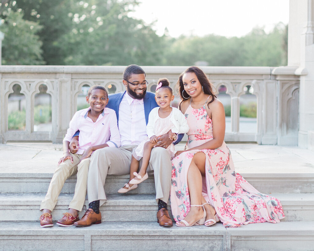Ochre Court Mansion family session in Nepwort RI black families (2)