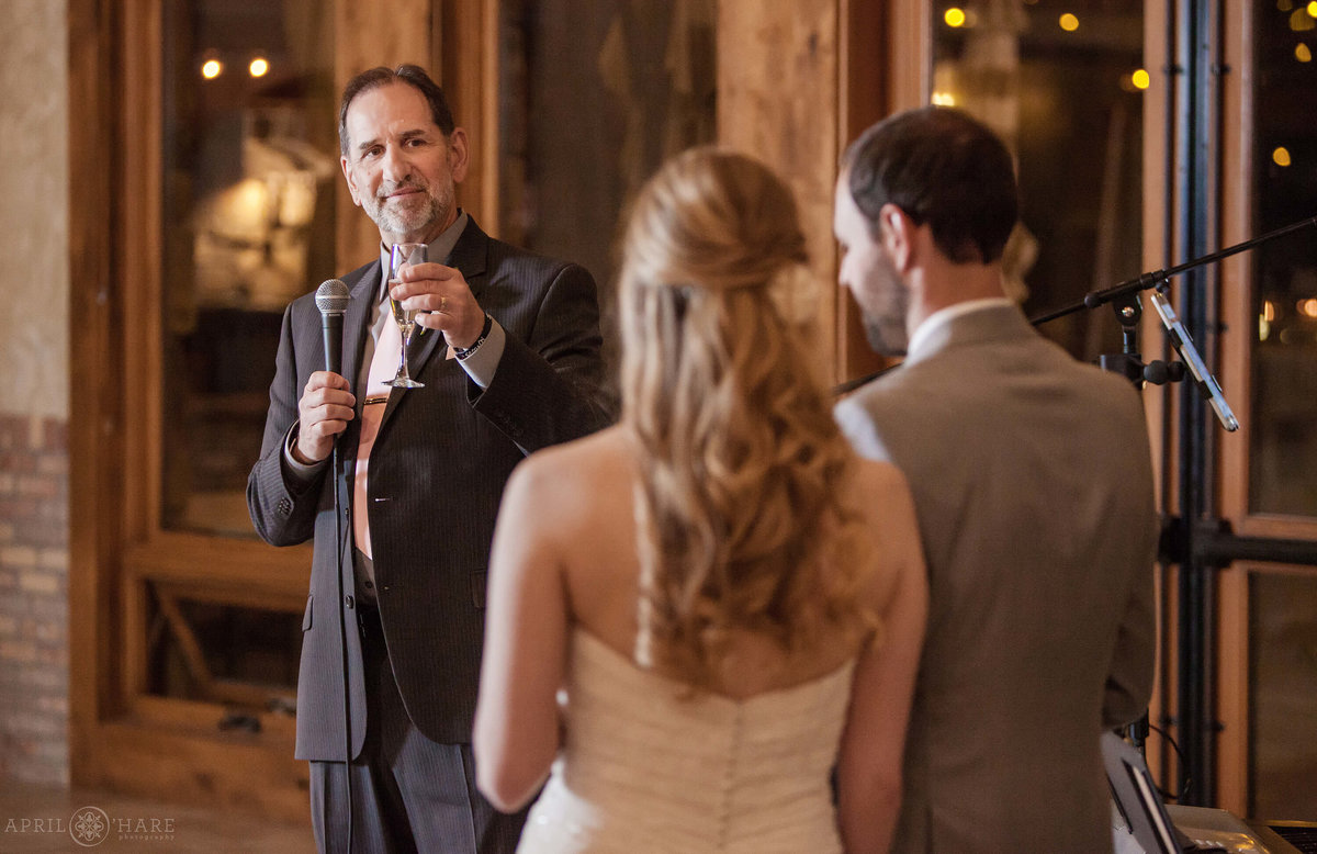 Father speech at Estes Park Della Terra Chateaux in Estes Park CO