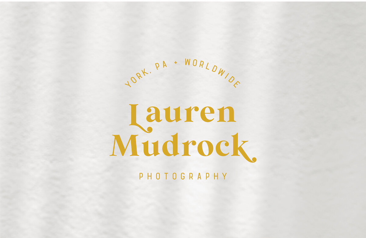 Logo with the words "Lauren Mudrock Photography"