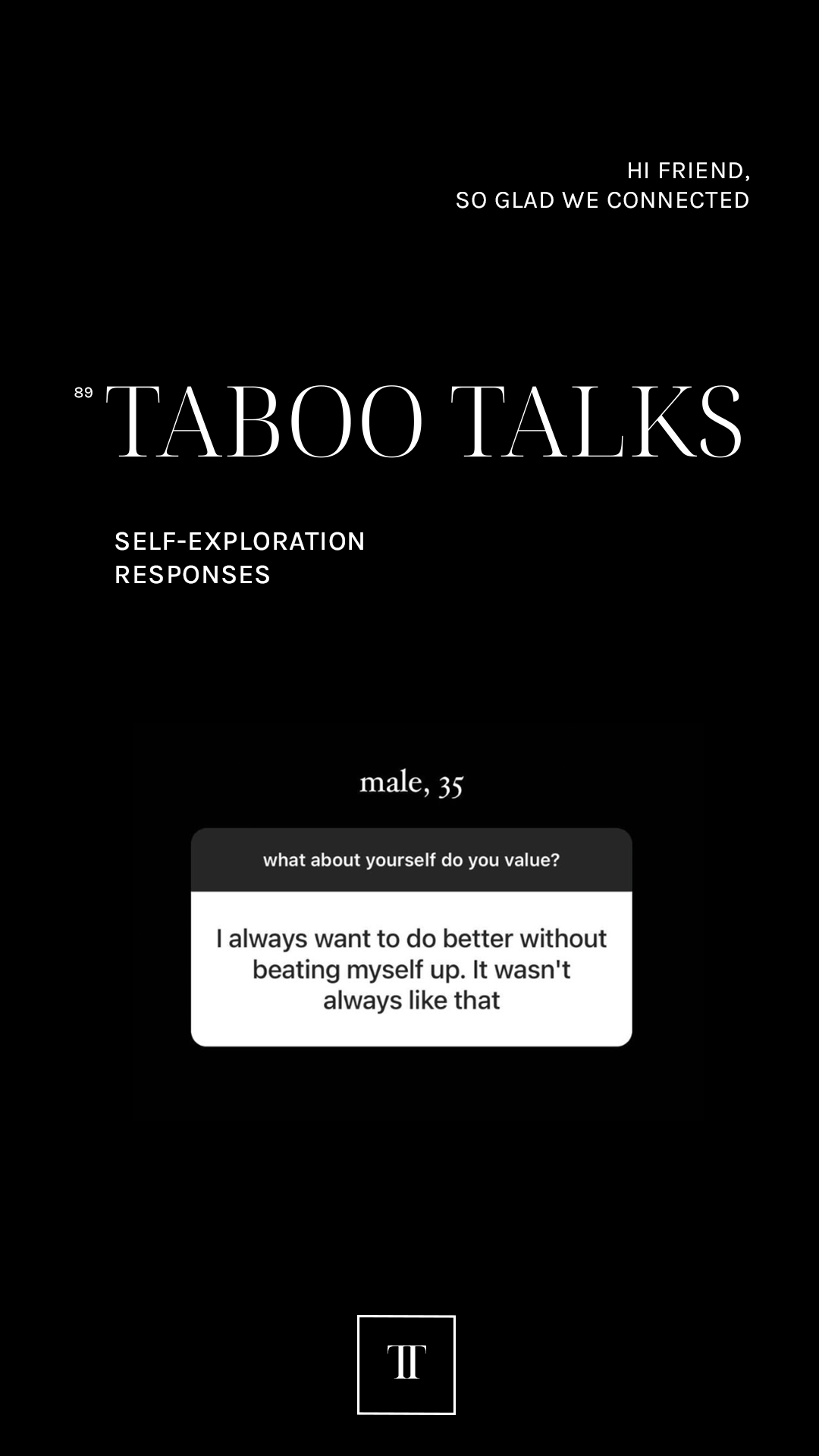 N. 85 - Self Exploration Reponse