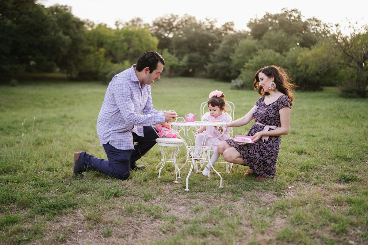 family photography portrait tea party session by San Antonio Photographer Expose The Heart