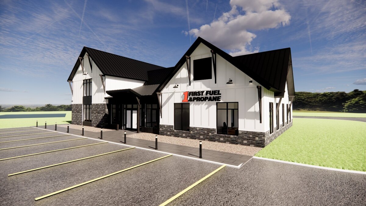Rendering of First Fuel & Propane Headquarters  exterior