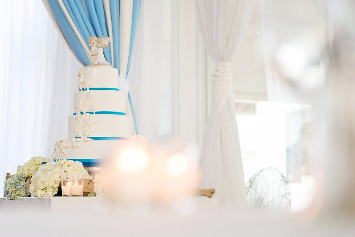 Wedding cake at Oceanbleu