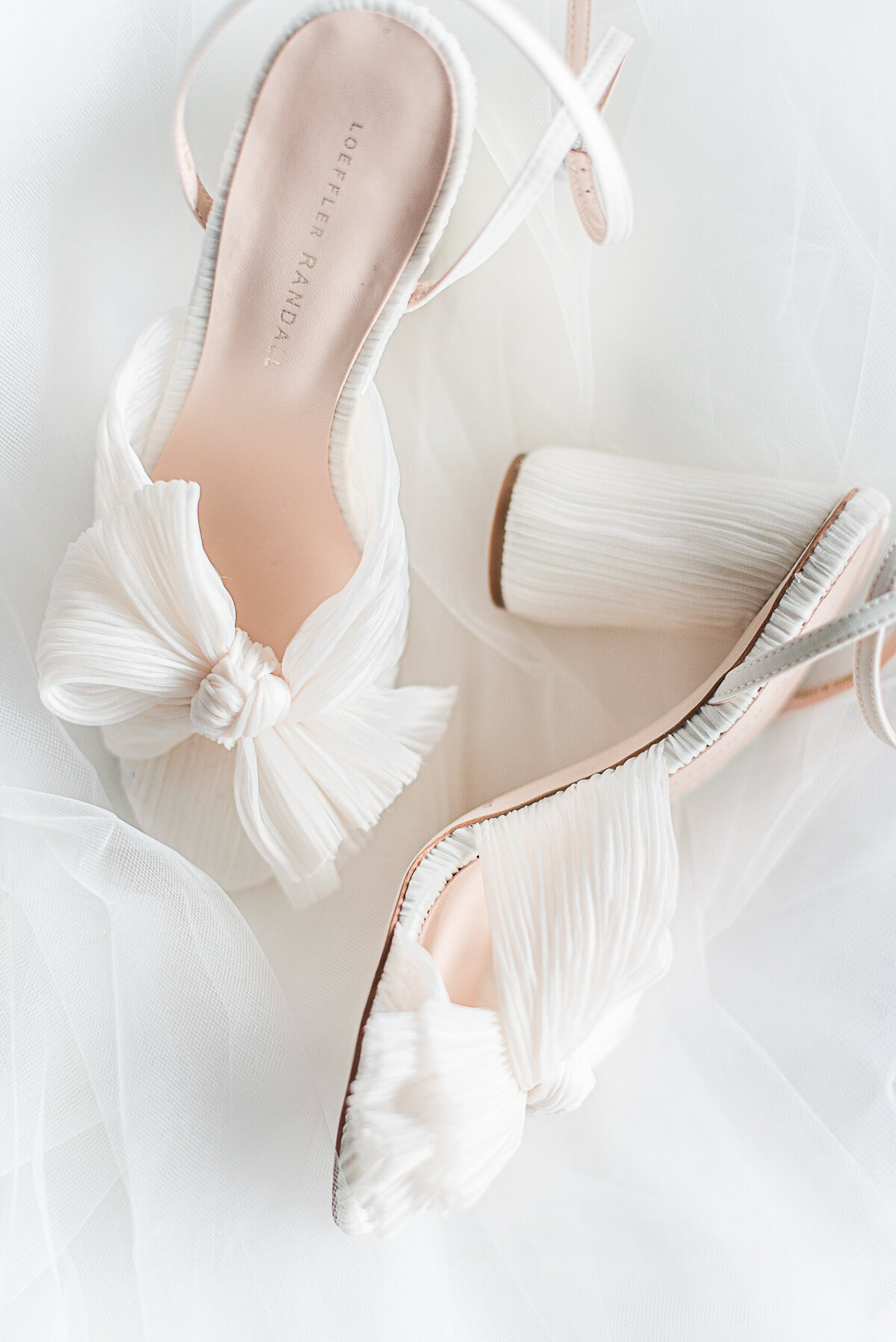 loeffer randall white wedding shoes with bow