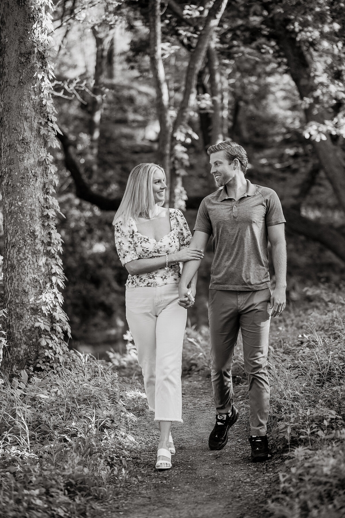 Mason and Micah Engagements BW 0041