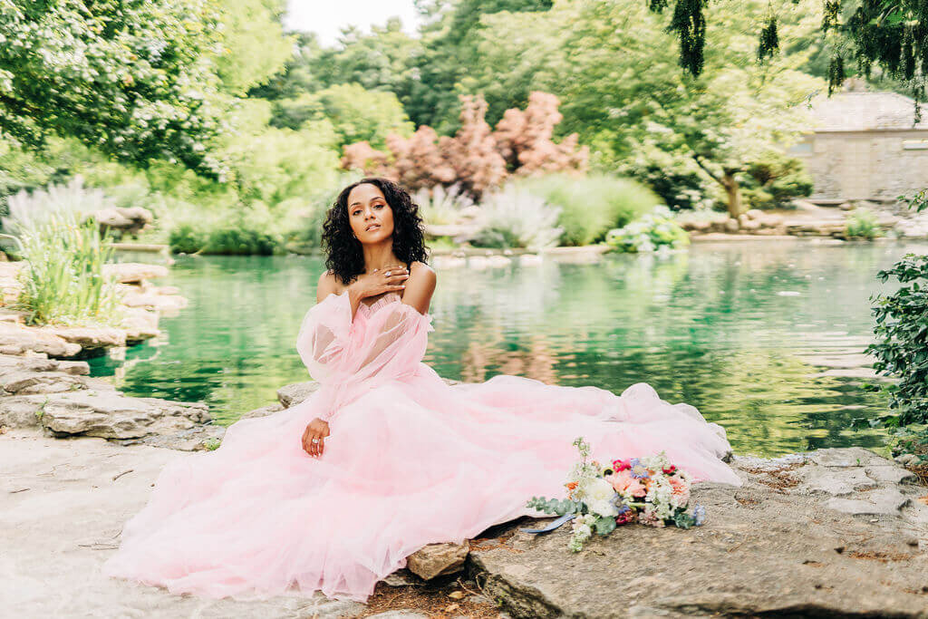 EmmaMcMahan photography_brand photoshoot_pink dress by the water