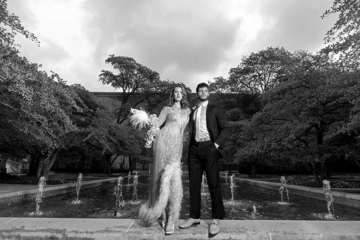 Berlez-Aspen-Avenue-Chicago-Wedding-Photographer-Glam-Atelier-Clair-De-Lune-Vintage-Bob-Mackie-Sheer-Beaded-Gown-Luxury-Engagement-Art-Institute-of-Chicago-South-Garden-46
